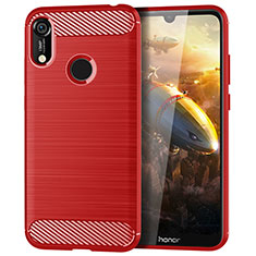 Silicone Candy Rubber TPU Line Soft Case Cover for Huawei Honor 8A Red