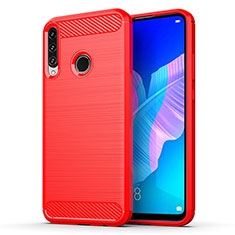 Silicone Candy Rubber TPU Line Soft Case Cover for Huawei Honor 9C Red
