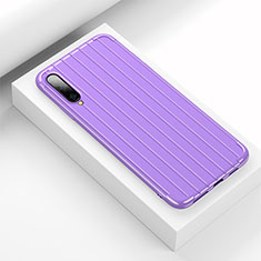 Silicone Candy Rubber TPU Line Soft Case Cover for Huawei Honor 9X Pro Purple