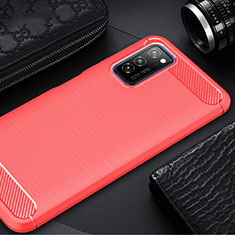 Silicone Candy Rubber TPU Line Soft Case Cover for Huawei Honor V30 Pro 5G Red