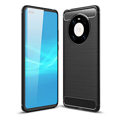 Silicone Candy Rubber TPU Line Soft Case Cover for Huawei Mate 40 Pro Black