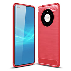 Silicone Candy Rubber TPU Line Soft Case Cover for Huawei Mate 40E Pro 5G Red
