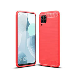 Silicone Candy Rubber TPU Line Soft Case Cover for Huawei Nova 7i Red