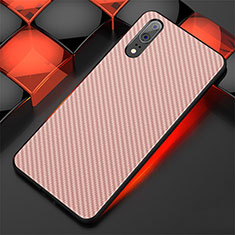 Silicone Candy Rubber TPU Line Soft Case Cover for Huawei P20 Rose Gold