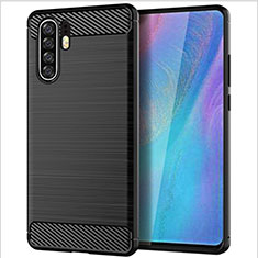 Silicone Candy Rubber TPU Line Soft Case Cover for Huawei P30 Pro Black