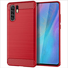Silicone Candy Rubber TPU Line Soft Case Cover for Huawei P30 Pro New Edition Red