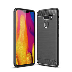 Silicone Candy Rubber TPU Line Soft Case Cover for LG G8 ThinQ Black