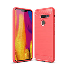 Silicone Candy Rubber TPU Line Soft Case Cover for LG G8 ThinQ Red