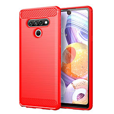 Silicone Candy Rubber TPU Line Soft Case Cover for LG Stylo 6 Red