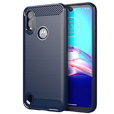 Silicone Candy Rubber TPU Line Soft Case Cover for Motorola Moto E6s (2020) Blue