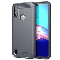 Silicone Candy Rubber TPU Line Soft Case Cover for Motorola Moto E6s (2020) Gray