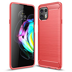 Silicone Candy Rubber TPU Line Soft Case Cover for Motorola Moto Edge 20 Lite 5G Red