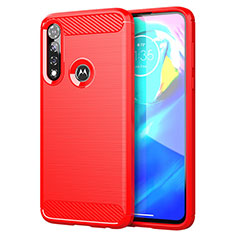 Silicone Candy Rubber TPU Line Soft Case Cover for Motorola Moto G Power Red