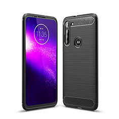 Silicone Candy Rubber TPU Line Soft Case Cover for Motorola Moto G8 Power Black