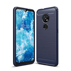 Silicone Candy Rubber TPU Line Soft Case Cover for Nokia 6.2 Blue