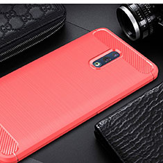 Silicone Candy Rubber TPU Line Soft Case Cover for Oppo Reno Red