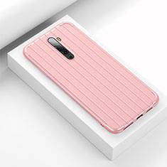 Silicone Candy Rubber TPU Line Soft Case Cover for Oppo Reno2 Pink