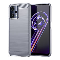 Silicone Candy Rubber TPU Line Soft Case Cover for Realme 9 Pro 5G Gray