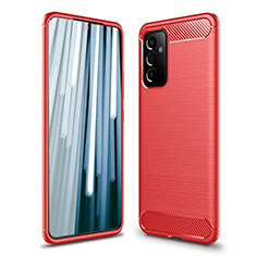 Silicone Candy Rubber TPU Line Soft Case Cover for Samsung Galaxy A05s Red