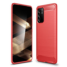 Silicone Candy Rubber TPU Line Soft Case Cover for Samsung Galaxy A15 5G Red