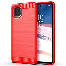 Silicone Candy Rubber TPU Line Soft Case Cover for Samsung Galaxy A81 Red