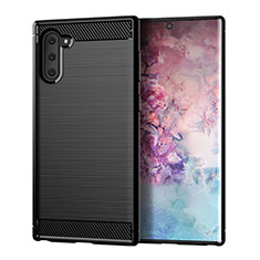 Silicone Candy Rubber TPU Line Soft Case Cover for Samsung Galaxy Note 10 5G Black