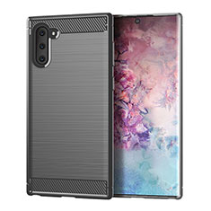 Silicone Candy Rubber TPU Line Soft Case Cover for Samsung Galaxy Note 10 Gray