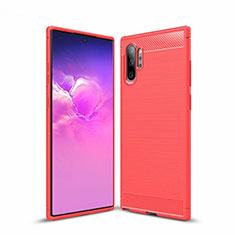 Silicone Candy Rubber TPU Line Soft Case Cover for Samsung Galaxy Note 10 Plus 5G Red