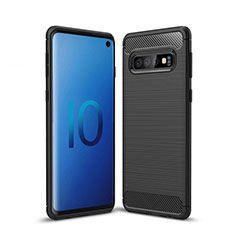 Silicone Candy Rubber TPU Line Soft Case Cover for Samsung Galaxy S10 Black