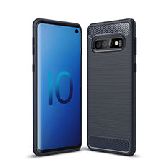 Silicone Candy Rubber TPU Line Soft Case Cover for Samsung Galaxy S10 Blue