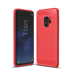 Silicone Candy Rubber TPU Line Soft Case Cover for Samsung Galaxy S9 Red