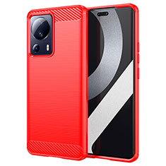 Silicone Candy Rubber TPU Line Soft Case Cover for Xiaomi Mi 12 Lite NE 5G Red