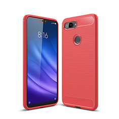 Silicone Candy Rubber TPU Line Soft Case Cover for Xiaomi Mi 8 Lite Red