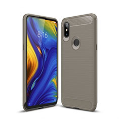 Silicone Candy Rubber TPU Line Soft Case Cover for Xiaomi Mi Mix 3 Gray