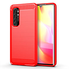 Silicone Candy Rubber TPU Line Soft Case Cover for Xiaomi Mi Note 10 Lite Red