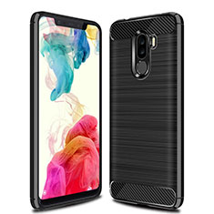 Silicone Candy Rubber TPU Line Soft Case Cover for Xiaomi Pocophone F1 Black