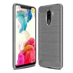 Silicone Candy Rubber TPU Line Soft Case Cover for Xiaomi Pocophone F1 Gray