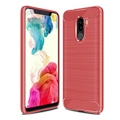 Silicone Candy Rubber TPU Line Soft Case Cover for Xiaomi Pocophone F1 Red