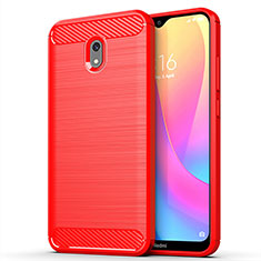 Silicone Candy Rubber TPU Line Soft Case Cover for Xiaomi Redmi 8A Red