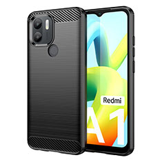 Silicone Candy Rubber TPU Line Soft Case Cover for Xiaomi Redmi A2 Black