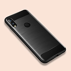 Silicone Candy Rubber TPU Line Soft Case Cover for Xiaomi Redmi Note 7 Black