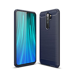 Silicone Candy Rubber TPU Line Soft Case Cover for Xiaomi Redmi Note 8 Pro Blue