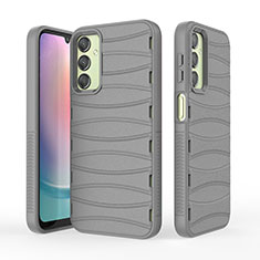 Silicone Candy Rubber TPU Line Soft Case Cover KC1 for Samsung Galaxy A25 5G Gray