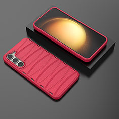 Silicone Candy Rubber TPU Line Soft Case Cover KC2 for Samsung Galaxy S22 Plus 5G Red