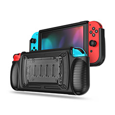 Silicone Candy Rubber TPU Line Soft Case Cover S01 for Nintendo Switch Black