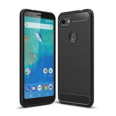 Silicone Candy Rubber TPU Line Soft Case Cover WL1 for Google Pixel 3a XL Black