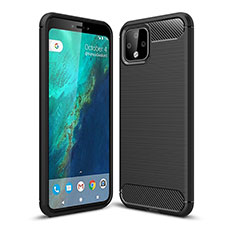 Silicone Candy Rubber TPU Line Soft Case Cover WL1 for Google Pixel 4 Black