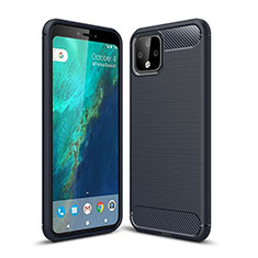 Silicone Candy Rubber TPU Line Soft Case Cover WL1 for Google Pixel 4 XL Blue