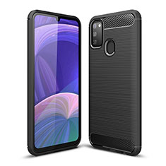 Silicone Candy Rubber TPU Line Soft Case Cover WL1 for Samsung Galaxy M30s Black