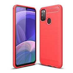 Silicone Candy Rubber TPU Line Soft Case Cover WL1 for Samsung Galaxy M30s Red